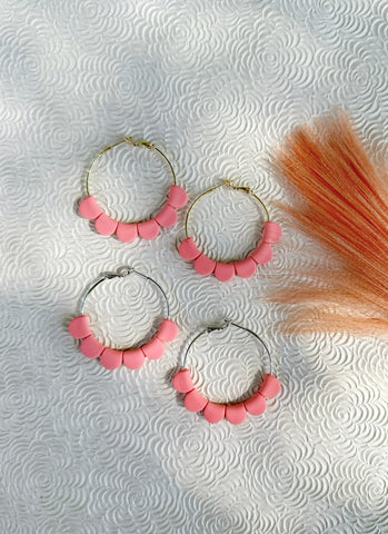 Coral Darcy Hoops