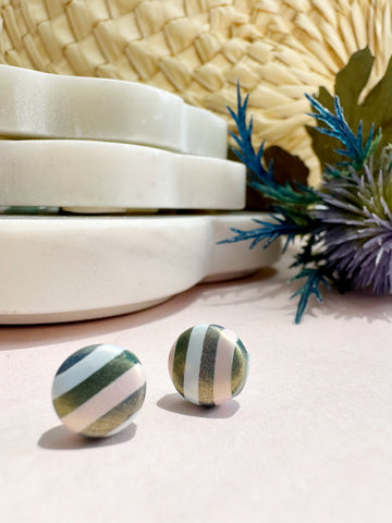 Shimmer Stripe Studs