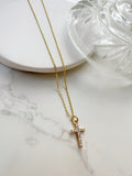 Studded Cross Necklace #1