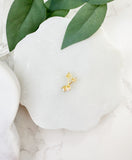 Simple Opal Lookalike Studs