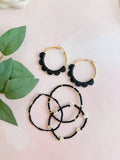 Black Daisy Bracelet Stack