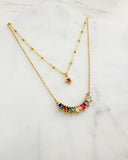 Colorful Semicircle Necklace