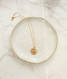 Globe Pendant on Sun Burst Chain Necklace