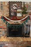 Deep Red Crochet Bauble Garland