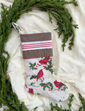 Cardinal Christmas Stocking