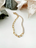 Baguette Paperclip Necklace