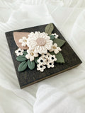 White Flowers Small Wall Hanging