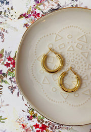 Gold Chunky Hoops